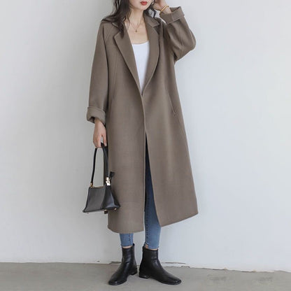 Manteau en laine ample et cool pour femme